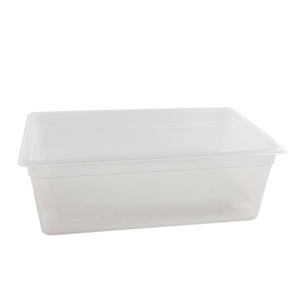 1/1 -Polypropylene GN Pan 200mm Clear Box of 6