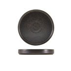 Terra Porcelain Black Presentation Plate 18cm Pack of 6