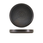 Terra Porcelain Black Presentation Plate 20.5cm Pack of 6