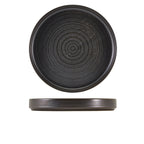 Terra Porcelain Black Presentation Plate 26cm Pack of 6