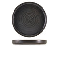 Terra Porcelain Black Presentation Plate 26cm Pack of 6