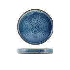 Terra Porcelain Aqua Blue Presentation Plate 18cm Pack of 6