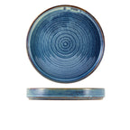 Terra Porcelain Aqua Blue Presentation Plate 26cm Pack of 6