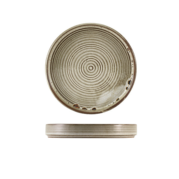 Terra Porcelain Grey Presentation Plate 18cm Pack of 6
