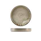 Terra Porcelain Grey Presentation Plate 18cm Pack of 6