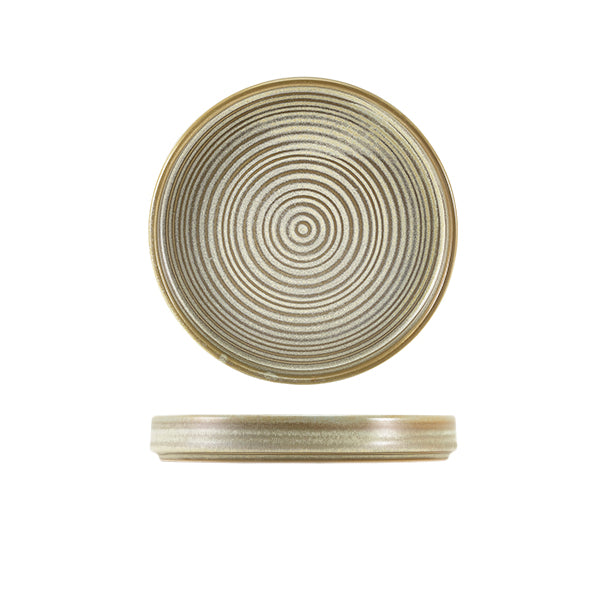 Terra Porcelain Matt Grey Presentation Plate 18cm Pack of 6