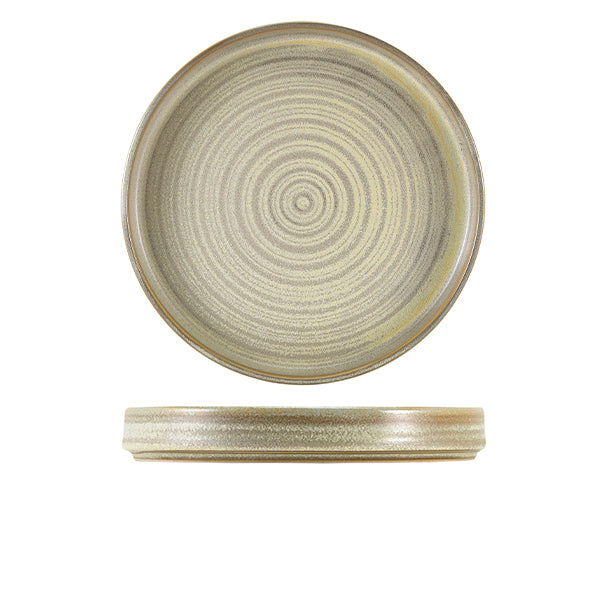 Terra Porcelain Matt Grey Presentation Plate 26cm Pack of 6