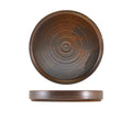 Terra Porcelain Rustic Copper Presentation Plate 20.5cm Pack of 6