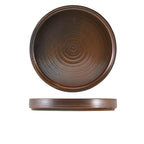 Terra Porcelain Rustic Copper Presentation Plate 26cm Pack of 6