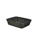 Polywicker Display Basket Black 36.5 x 29 x 9cm