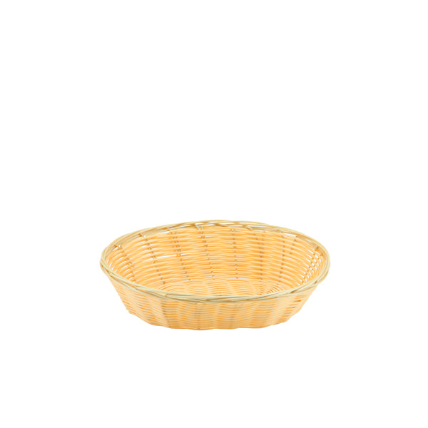 Oval  Polywicker Basket 9"X6"X2.25" Pack of 12