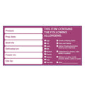 50x100mm Removable Product/Allergen Label (500)