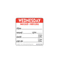 50mm Wednesday Removable Day Label (500)