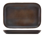 Terra Stoneware Antigo Rectangular Plate 34.5 x 23.5cm Pack of 6