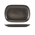 Terra Porcelain Black Rectangular Plate 24 x 16.5cm Pack of 12