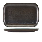 Terra Porcelain Black Rectangular Plate 34.5 x 23.5cm Pack of 6