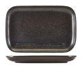 Terra Porcelain Black Rectangular Plate 34.5 x 23.5cm Pack of 6