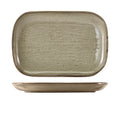 Terra Porcelain Grey Rectangular Plate 29 x 19.5cm Pack of 6