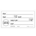 50 X 100mm Removable Shelf Life Label (500)