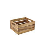 Genware Acacia Wood Box/Riser GN 1/2