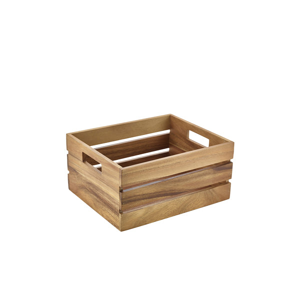 Genware Acacia Wood Box/Riser GN 1/2