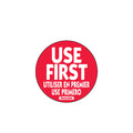 50mm Removable Use First Red Label (500)