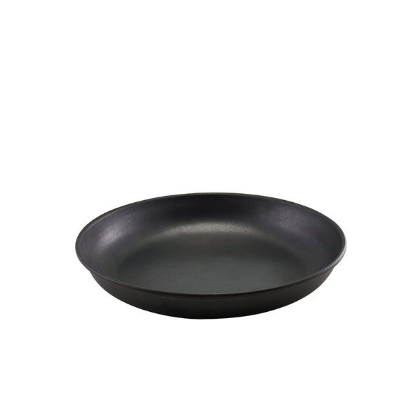 GenWare Black Vintage Steel Coupe Plate 24cm Box of 12