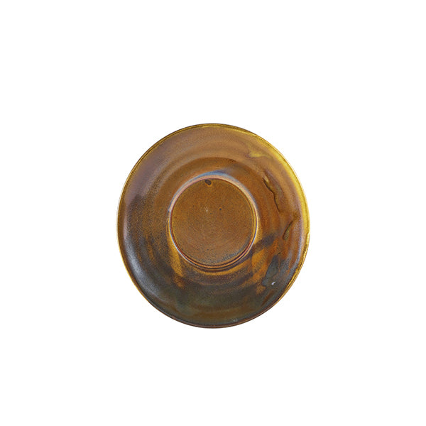 Terra Porcelain Rustic Copper Saucer 14.5cm Pack of 6