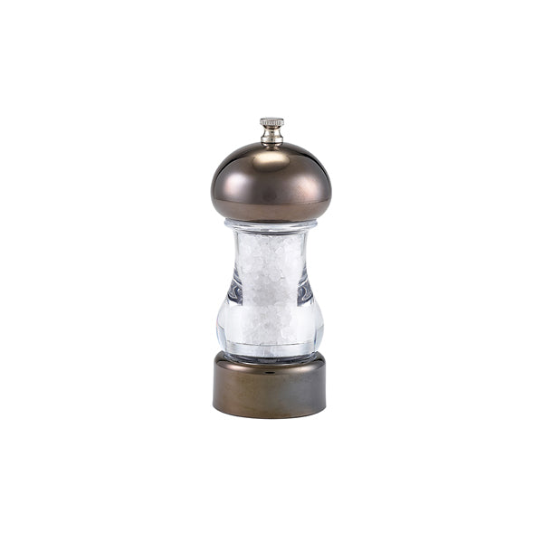 GenWare Gun Metal & Acrylic Salt/Pepper Grinder 14cm Box of 6