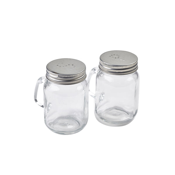 Mason Jar Salt & Pepper Shaker Set Box of 3