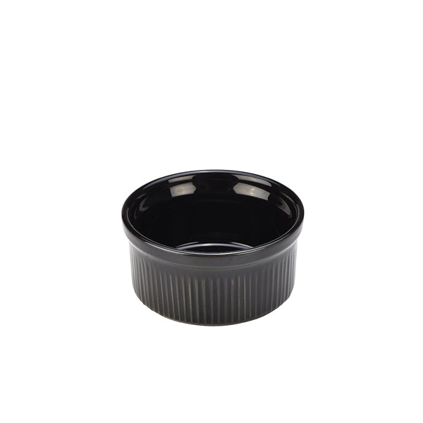 GenWare Stoneware Black Ramekin 8cm/3" Pack of 12