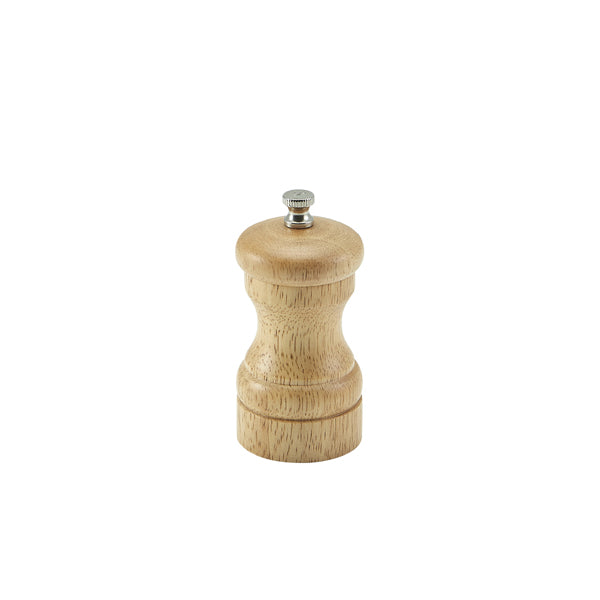 Genware Light Wood Salt Or Pepper Grinder 10cm Box of 6