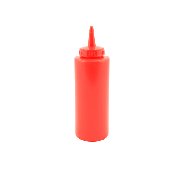 Genware Squeeze Bottle Red 12oz/35cl