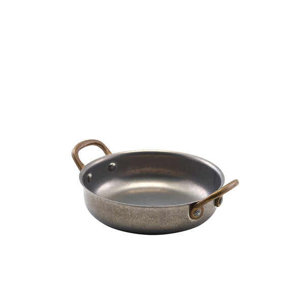 GenWare Vintage Steel Round Dish 13.5 x 3.75cm Pack of 6