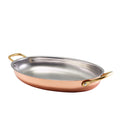 GenWare Copper Plated Oval Dish 30 x 21cm Pack of 3