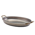 GenWare Vintage Steel Oval Dish 34 x 23cm Pack of 3