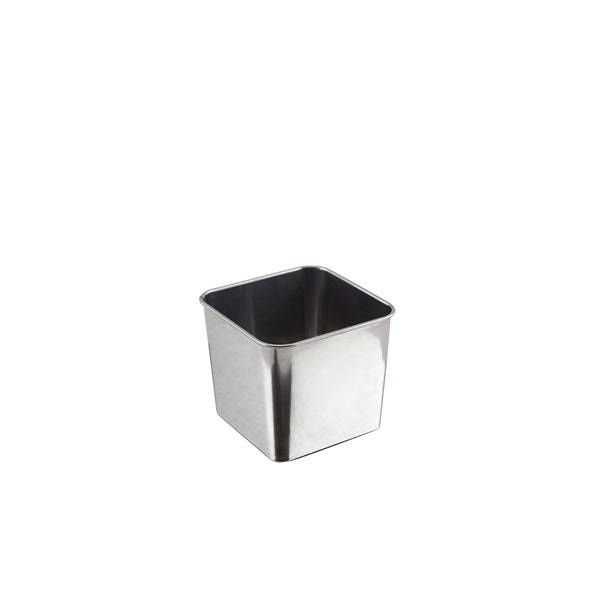 Stainless Steel Square Tub 8 x 8 x 6cm Pack of 12