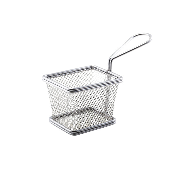 Serving Fry Basket Rectangular 10 X 8 X 7.5cm Pack of 6