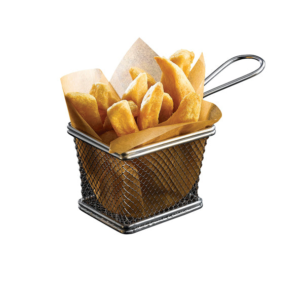 Serving Fry Basket Rectangular 12.5 X 10 X 8.5cm Pack of 6