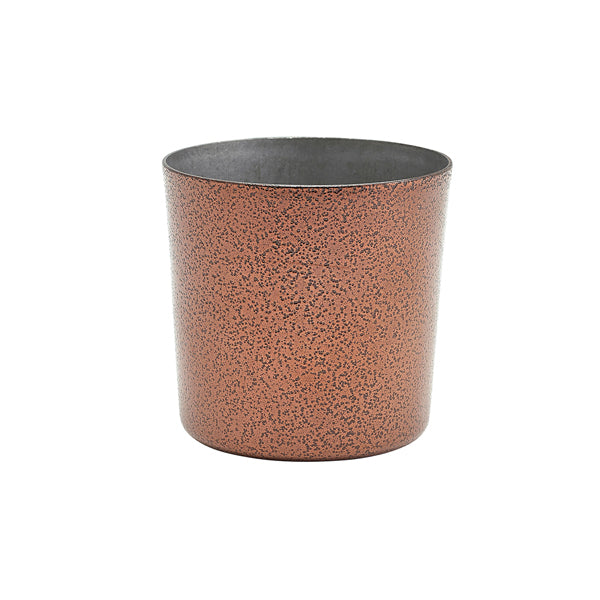 Stainless Steel Serving Cup 8.5 x 8.5cm Hammered Copper Pack of 12