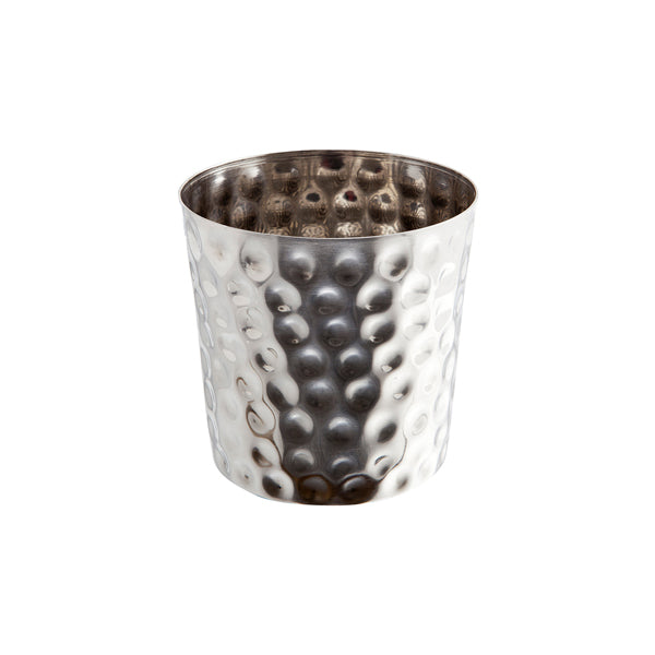 Hammered Stainless Steel Serving Cup 8.5 x 8.5cm Pack of 12
