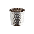 Hammered Stainless Steel Serving Cup 8.5 x 8.5cm Pack of 12