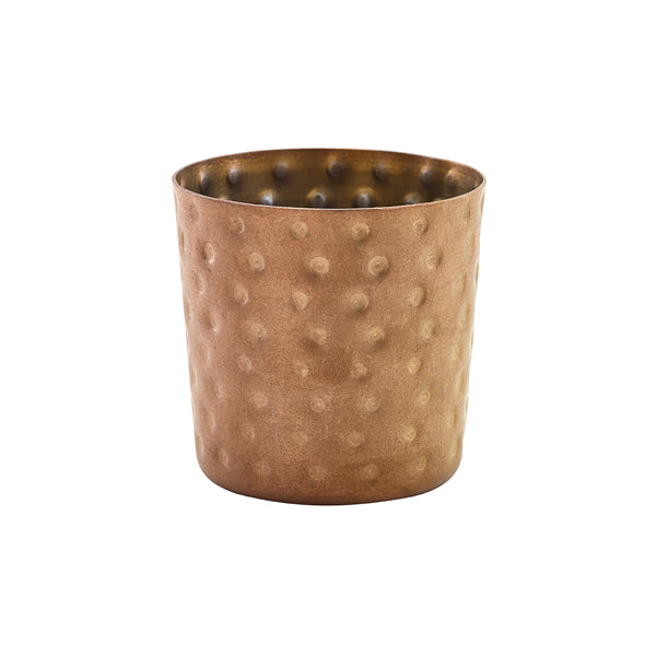GenWare Copper Vintage Steel Hammered Serving Cup 8.5 x 8.5cm Pack of 12