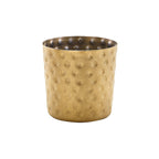 GenWare Gold Vintage Steel Hammered Serving Cup 8.5 x 8.5cm Pack of 12