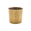 GenWare Gold Vintage Steel Hammered Serving Cup 8.5 x 8.5cm Pack of 12