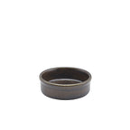 Terra Porcelain Black Tapas Dish 10cm Pack of 12