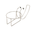 Chrome Plated Table Edge Bucket Holder
