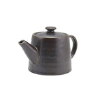 Terra Porcelain Black Teapot 50cl/17.6oz Pack of 6