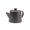 Terra Porcelain Black Teapot 50cl/17.6oz Pack of 6