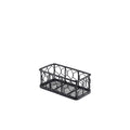 Genware Rectangular Black Wire Basket 14 x 7 x 5.5cm Pack of 6